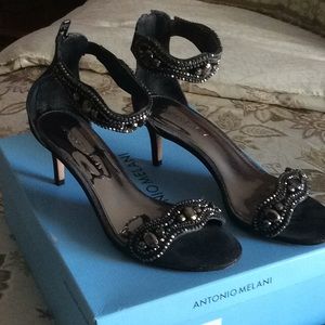 Antonio Melani Jeweled Ankle Dress Shoes